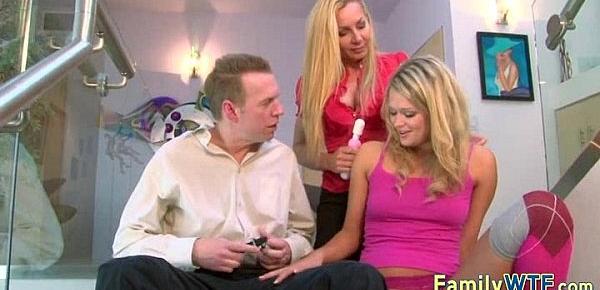  Husband and wife fuck the babysitter 086